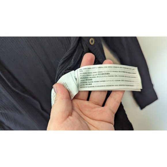 Abercrombie & Fitch XS Button Minimalist Cardigan Black Preppy - Picture 3 of 4